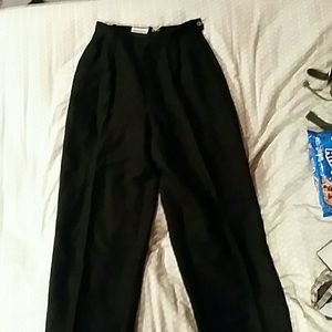 Ann Taylor wide leg dress pants black
